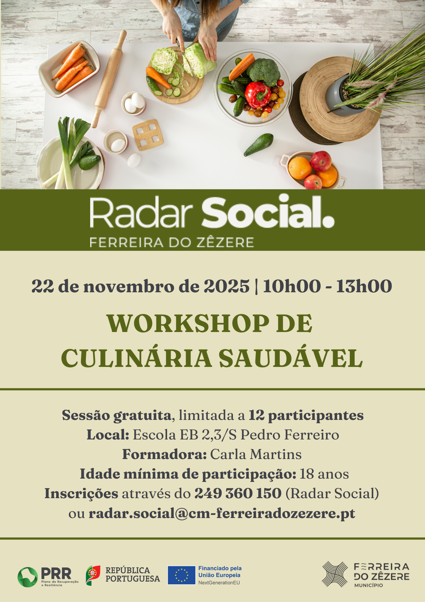 workshop culinária impressão