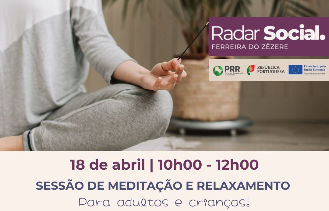 Sessão de meditação e relaxamento 