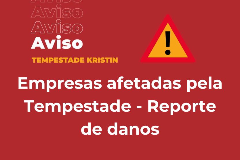 Comunicação de danos - Empresas afetadas pela tempestade Kristin