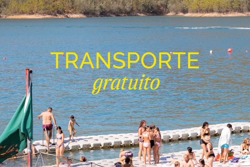 Transporte gratuito para as praias fluviais e Dornes