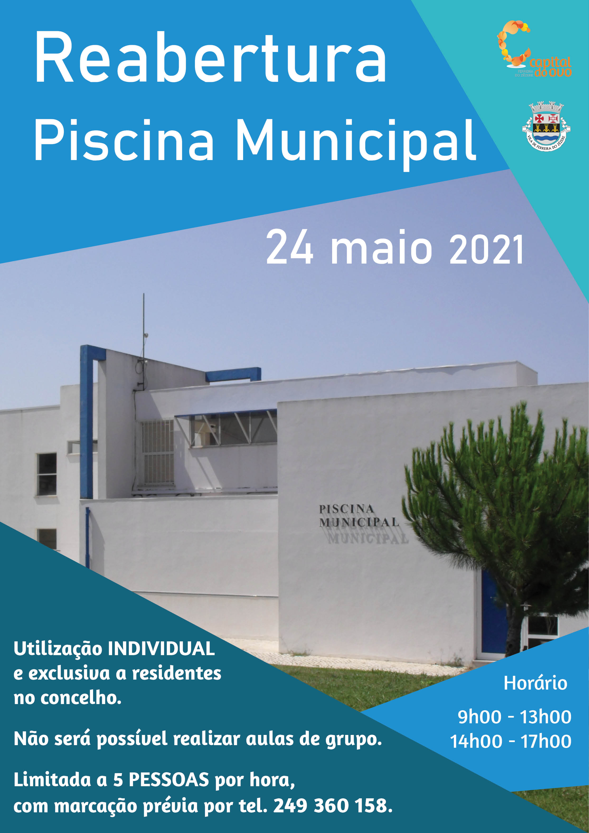 Reabertura da piscina municipal