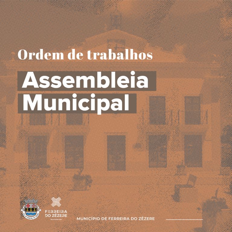 Ordem de trabalhos Assembleia Municipal dia 17 de dezembro