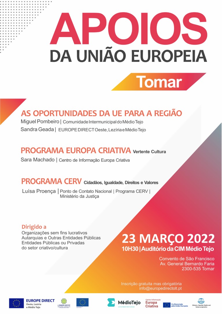 Apoios União Europeia - cultura e criação