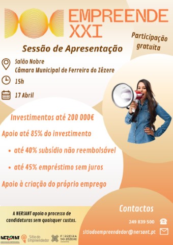 Empreende XXI - Apresentação dia 17 de abril