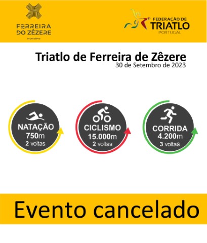 Triatlo de Ferreira do Zêzere. Evento cancelado