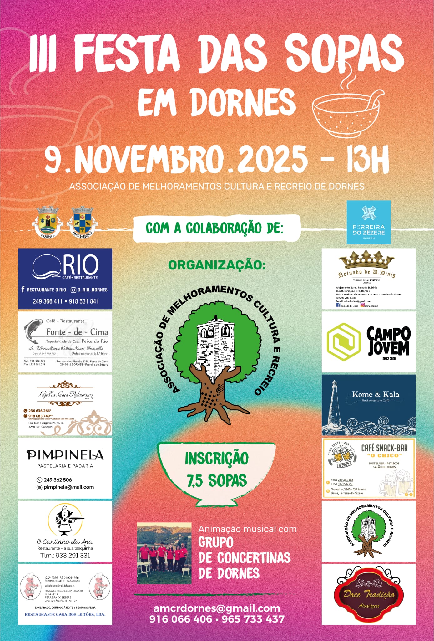 9 novembro sopas dornes