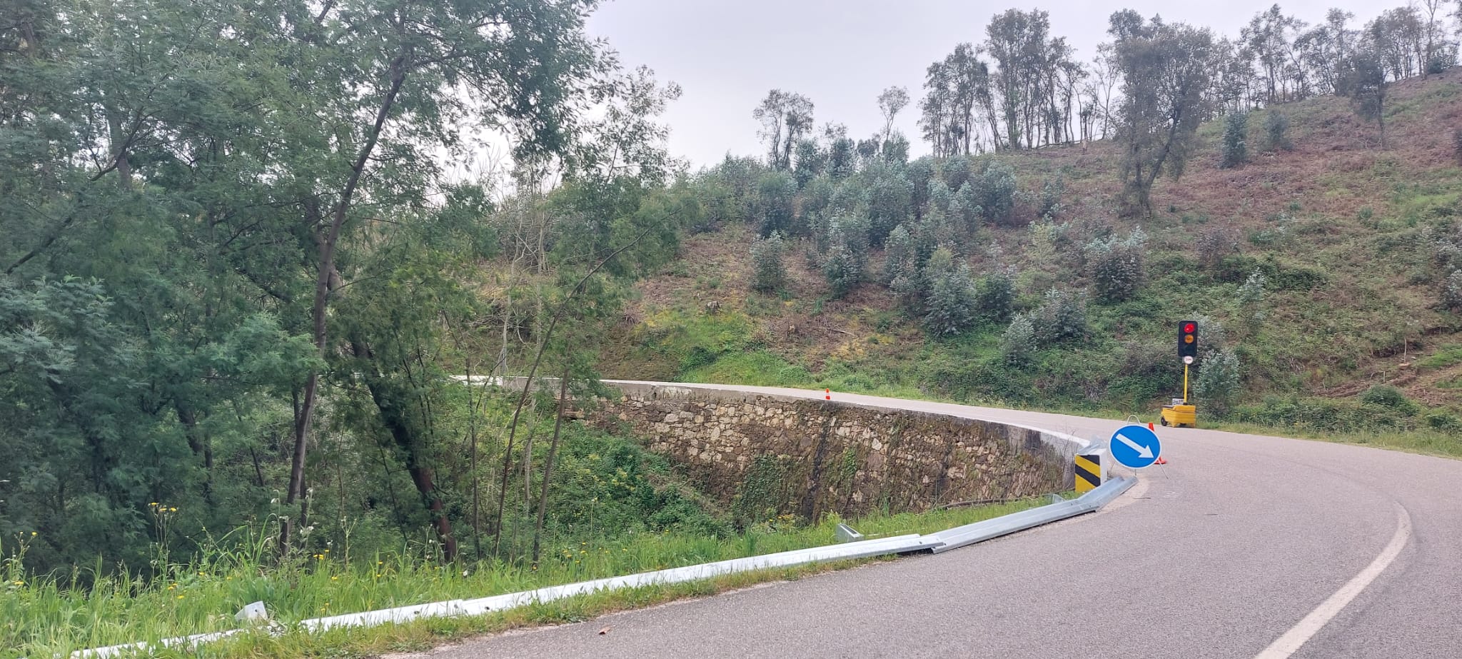 Circulação alternada nas curvas do Ameal