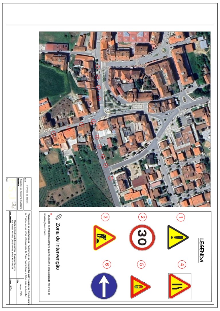 Obras em passadeira