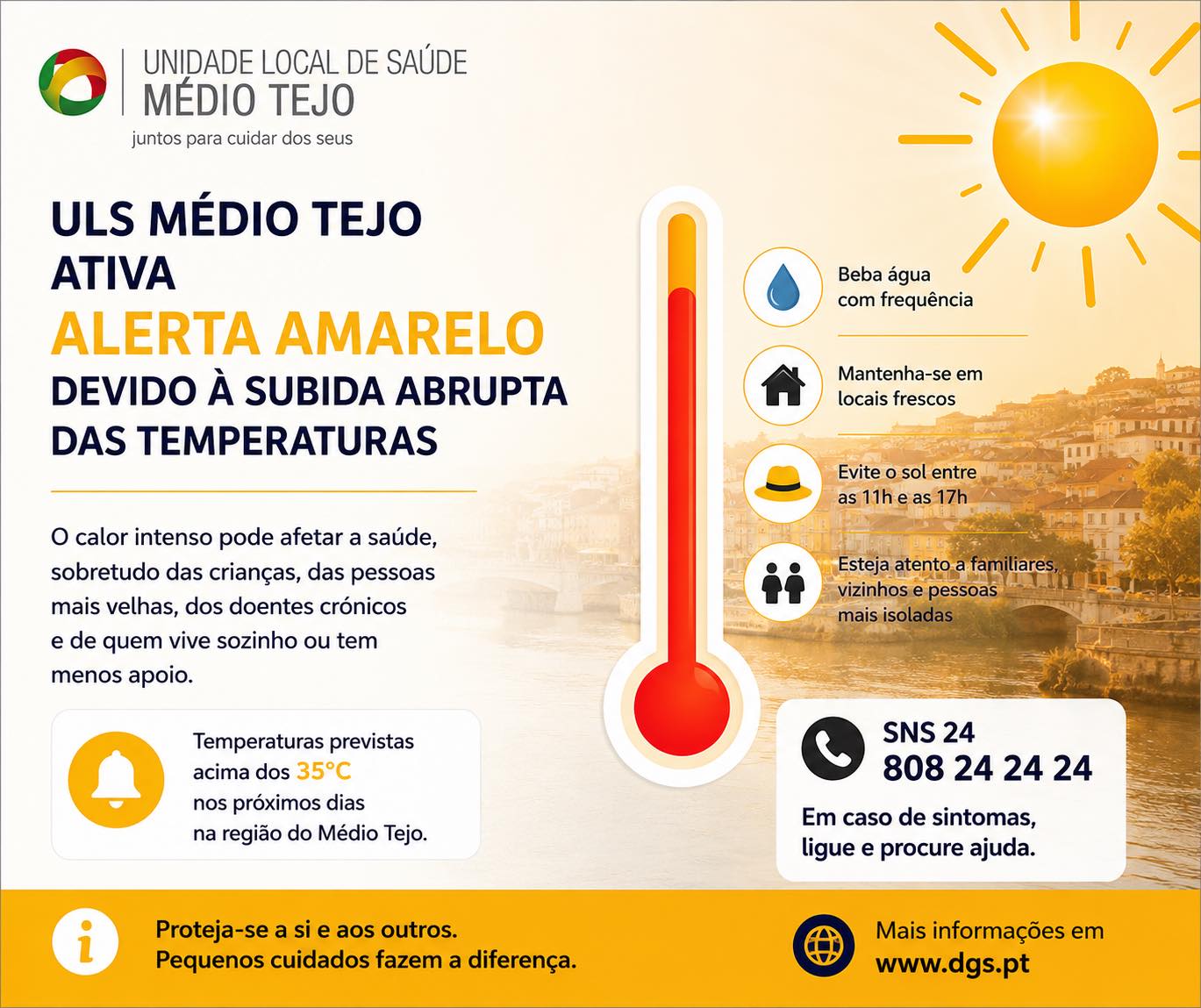 Alerta amarelo - Calor