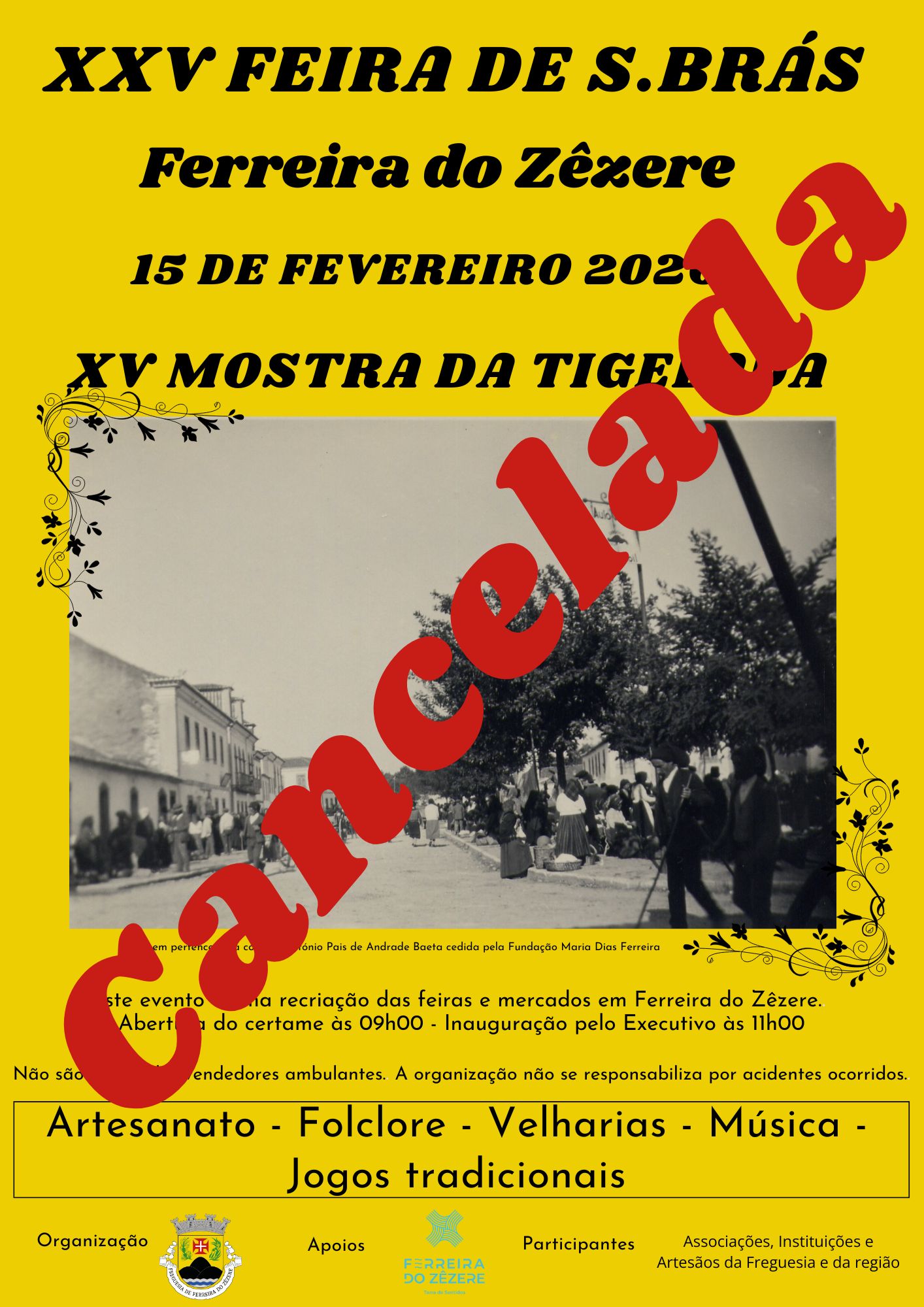 feira sao bras cancelada