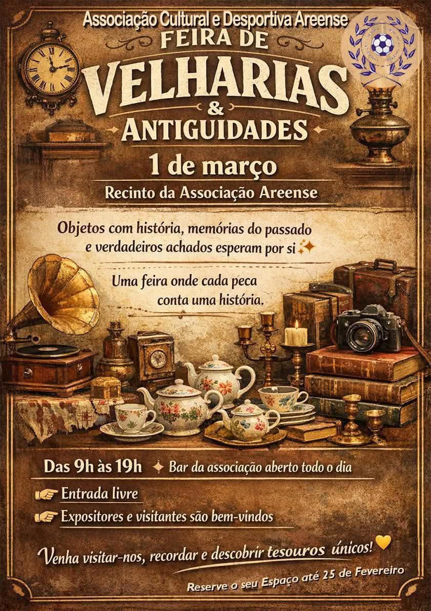 feira velharias areias