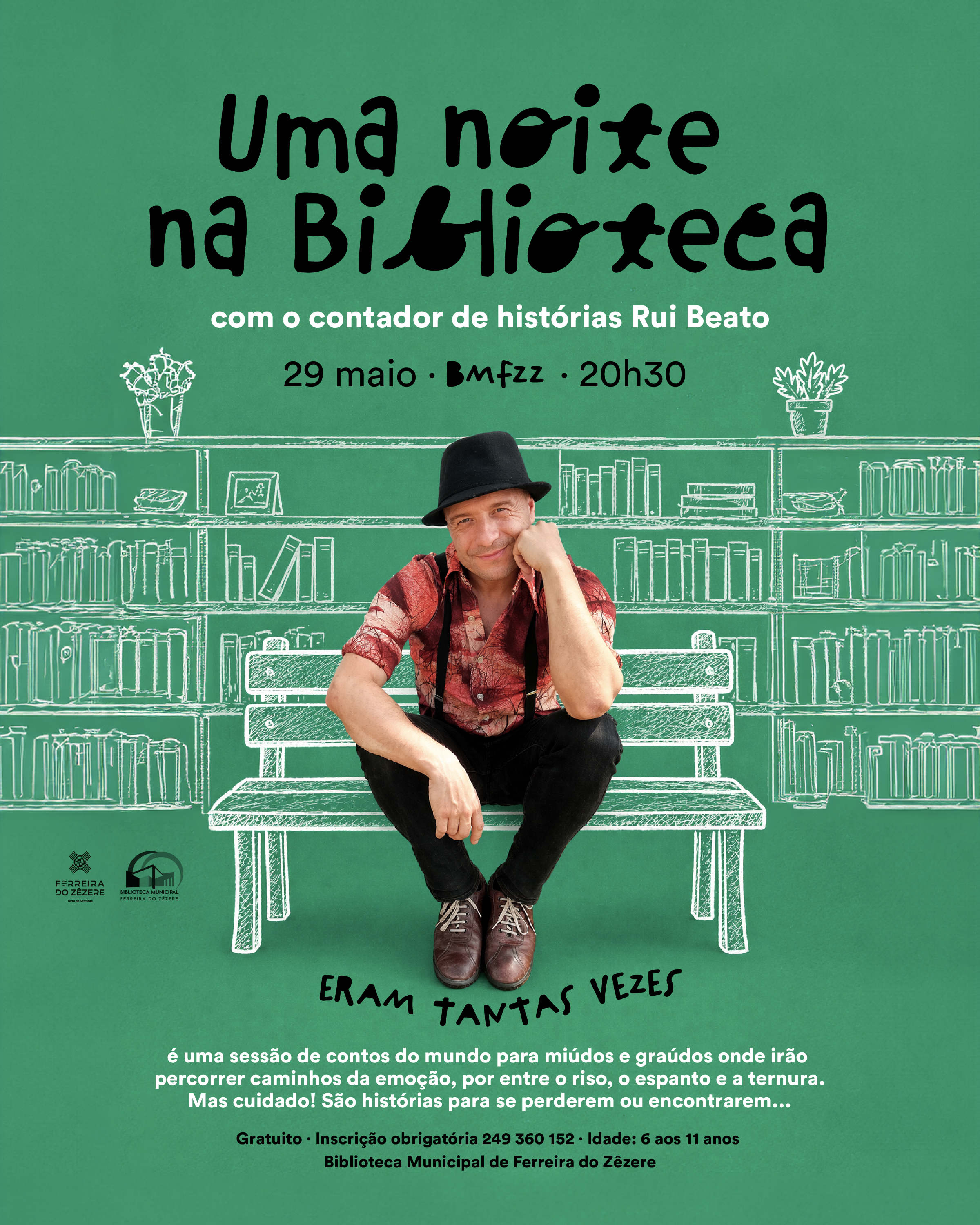 noite na biblioteca 2026 mural 