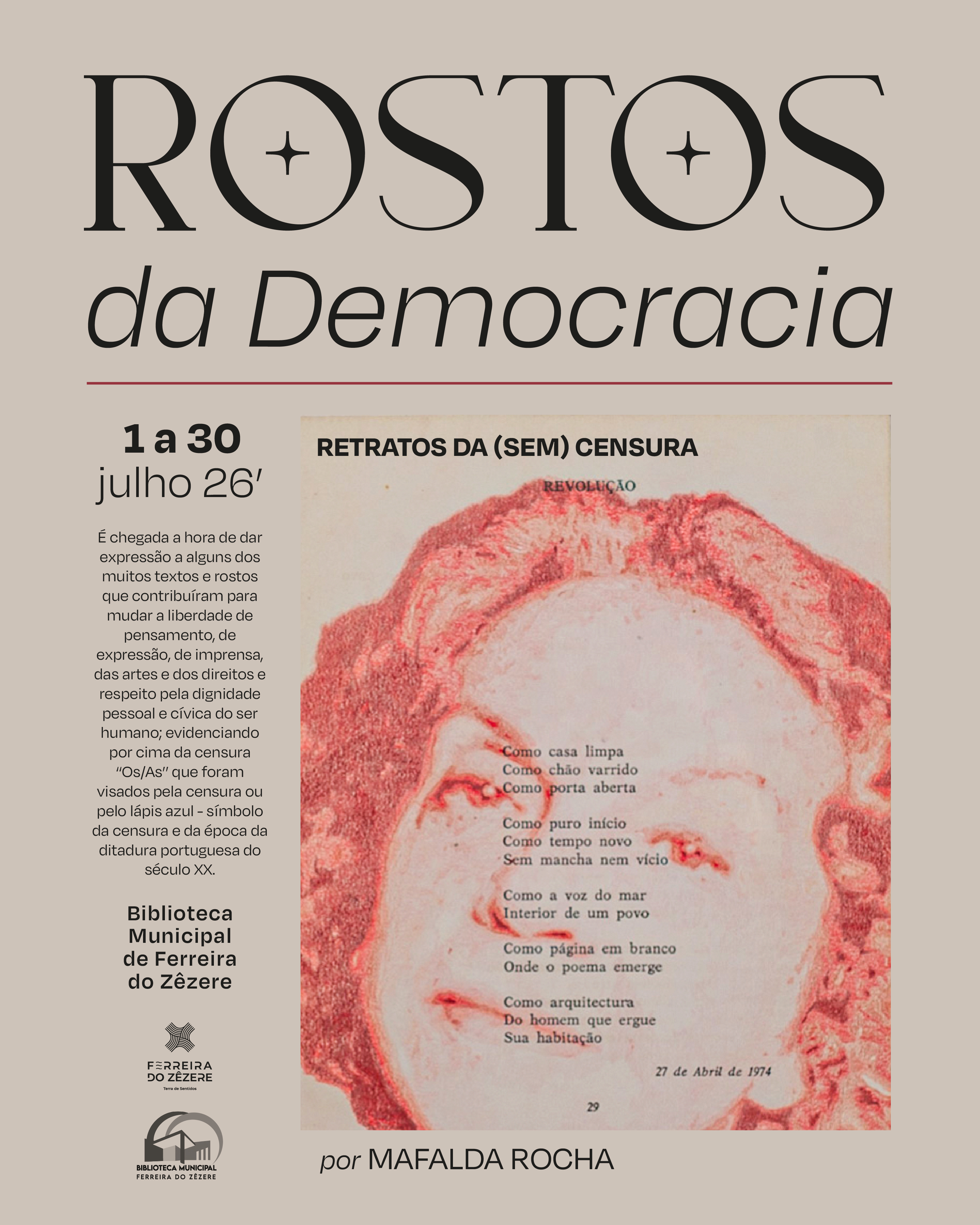 rostos da democracia mural redes