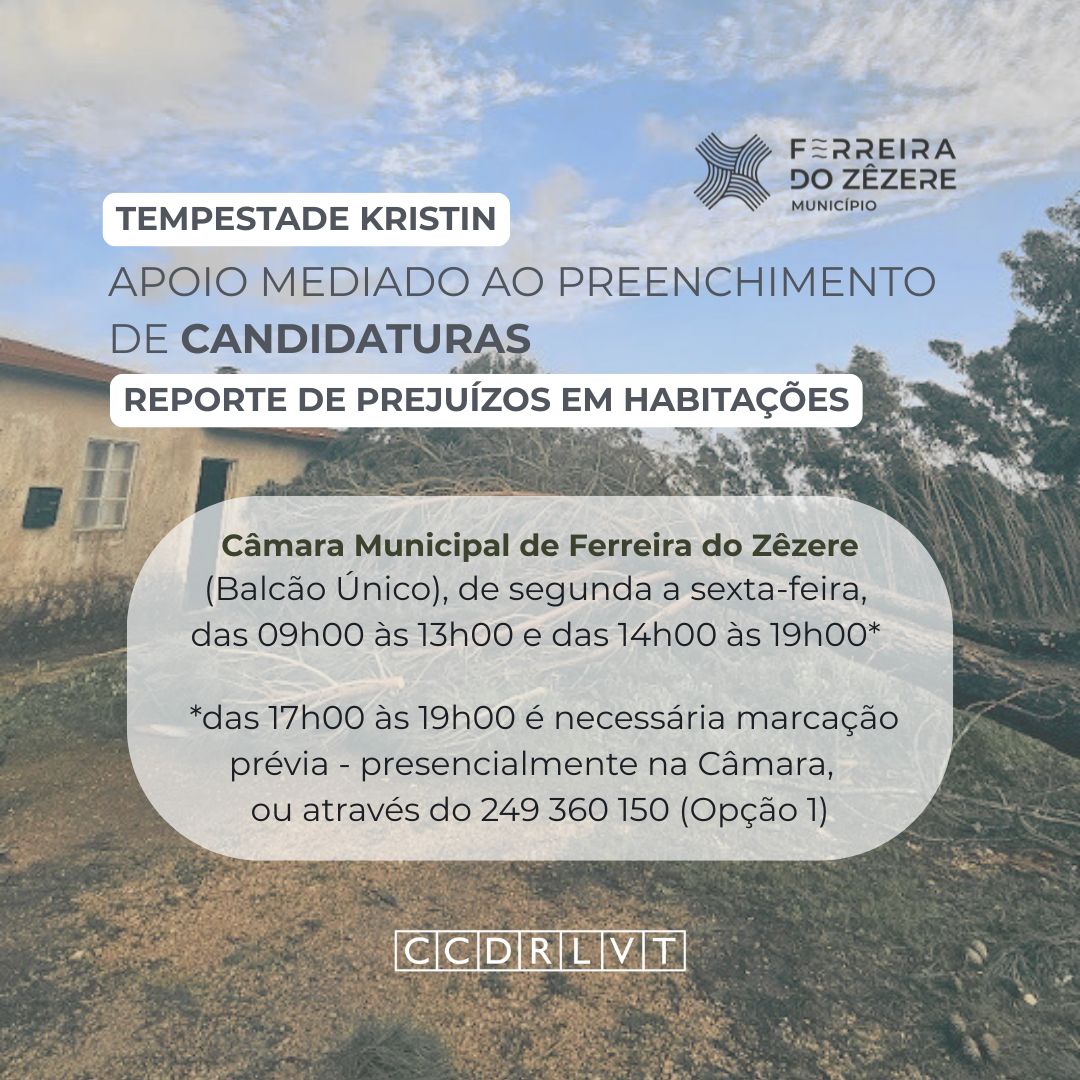 Novo horário apoio preenchimento candidaturas