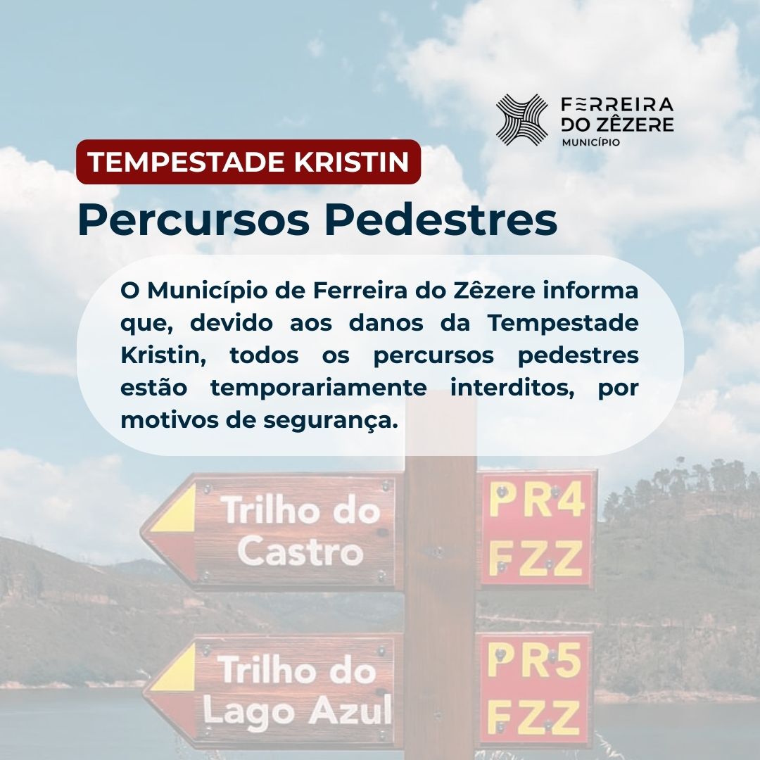 Percursos pedestres encerrados