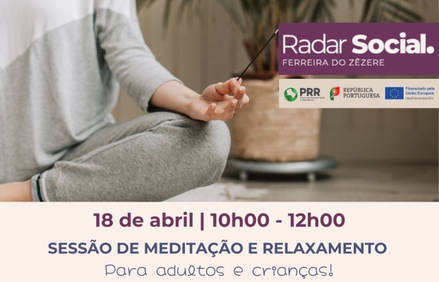 Sessão de meditação e relaxamento 